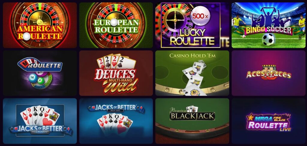 Onabet Cassino: Jogos